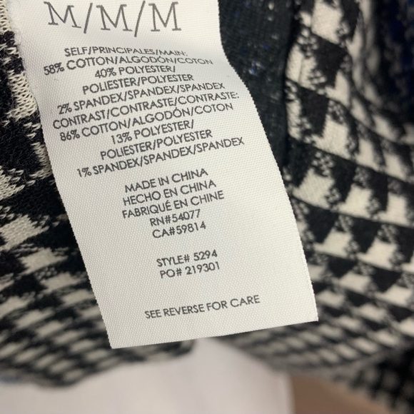 CAbi 21 Club Blue Black Tweed Jacket Blazer - Picture 8 of 10